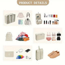 Axyaa 8-Piece Solid Color Travel Packing Cubes Set for Organizing Clothes and Toiletries
