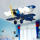 Axyaa Two-wing Aircraft Model Airplane Kids Room Ceiling Light