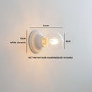 Axyaa LED Ceramic Base Glass Wall Light Fixture for Bathroom Mirror