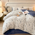 Axyaa Class A Milk Fleece 4-Piece Winter Bedding Set - Warm Quilt Cover