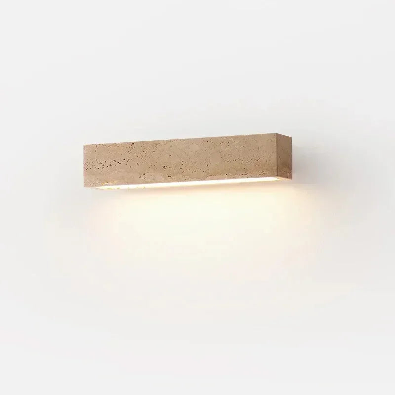 Axyaa Wabi Sabi Stone Wall Sconce Lamp for Bedroom & Living Room.