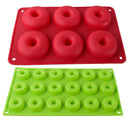 Axyaa Silicone Donut Mold Baking Pan Tray - DIY Cake Tools for Dessert Making
