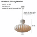 Axyaa Silk White Ball LED Chandelier - Nordic Modern Minimalist Design for Living Room