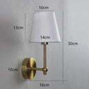 Axyaa Retro Wall Lamp Bedroom Bedside Luxury Sconce TV Lights Fixtures