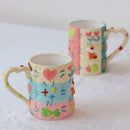 Axya 500ml Ceramic Milk Mug Teenage Girl Coffee Mug Breakfast Cup Home Cookware Gift