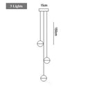 Axyaa Glass Crystal Staircase Chandelier - Luxury Living Room Ceiling Dining Indoor Lighting