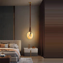 Axyaa Marble Chandelier: Trendy LED Pendant Light for Stylish Indoor Lighting