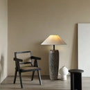 Axyaa Retro Ceramic Floor Lamp Nordic Fabric Art LED Standing Light