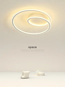 Axyaa Modern Minimalism Round LED Ceiling Light Aluminum Dimmable Fixture
