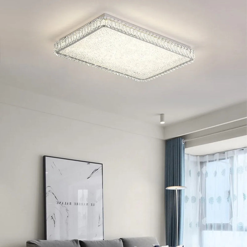 Axyaa Modern Crystal LED Ceiling Chandelier for Home Living Room Décor