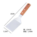 Axyaa Stainless Steel Wooden Handle Cooking Spatula Steak Pancake Frying Shovel