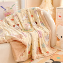Axyaa Double-Sided Milk Wool Blanket: Class A Thickened Sofa & Office Nap Blanket