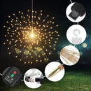 Axyaa Solar Firework Lights 8 Modes Remote Control Starburst Lamp - Christmas Garden Decor