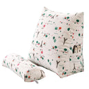 Axyaa Cotton Linen Printed Triangular Cushion Cylindrical Throw Pillow