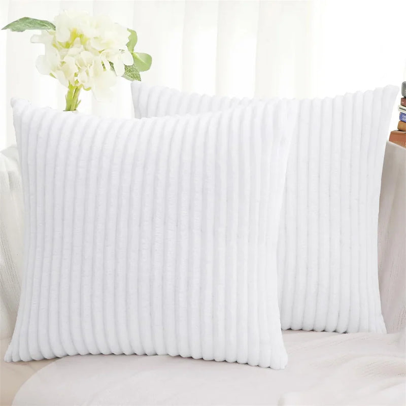 Axyaa Corduroy Pillow Cover 50x50cm Nordic Style Cushion Case for Home Decor