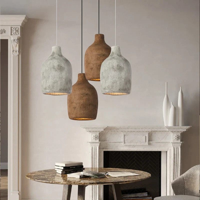 Axyaa Japanese Style Resin Pendant Lights for Home Decor
