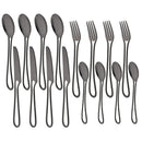 Axyaa Stainless Steel Cutlery Set - 16-Piece Hollow Handle Dinnerware Fork Knife Spoon