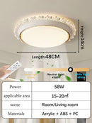 Axyaa Bladeless Fan Light Bedroom Modern Minimalist Ceiling Light