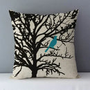 Axyaa Trees Printed Cozy Cushion for Living Room - Home Decor Pillowcase 45x45cm