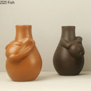 Axyaa Ceramic Floral Vase for Elegant Room Decor and Flower Arrangement