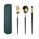 Axyaa Stainless Steel Cutlery Set with Box - Travel Friendly Utensils