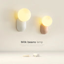 Axya Milk Bean Glass Wall Lamp for Bedroom Study Hallway Living Room