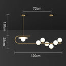 Axyaa Modern LED Pendant Chandeliers for Living and Dining Rooms