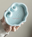 Axyaa Ceramic Fruit Plate Set, Heart Dish, Candy, Dried Fruit Plate, Tea Plate
