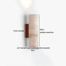 Axyaa Vintage Industrial LED Wall Light Fixture Stone Wood Square Wabi Sabi