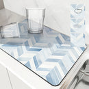 Axyaa Geometric Figure Kitchen Drying Mat Absorbent Anti-slip Bathroom Drain Pad