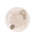 Axyaa Plush Round Carpet: Soft Fluffy Rug for Bedroom and Living Room