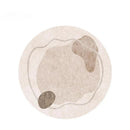 Axyaa Plush Round Carpet: Soft Fluffy Rug for Bedroom and Living Room