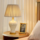 Axyaa High Grade Jingdezhen Ceramic Table Lamp - Large Lamp for Living Room and Bedroom