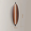 Axyaa Retro Iron Pendant Lamp with Leaf Wood Grain Design