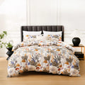 Leaf Plant Duvet Set, Boho Quilt Cover, Home Bedding by Axyaa
