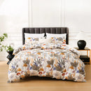 Leaf Plant Duvet Set, Boho Quilt Cover, Home Bedding by Axyaa