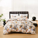 Leaf Plant Duvet Set, 2/3pc Polyester Bedding for Single King Bed by Axyaa