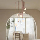Axyaa Leather Chandelier: Nordic Minimalist Designer Italian Leather Belt Lighting
