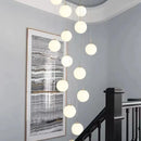 Axya Nordic Glass Ball LED Pendant Lights - Ceiling Chandelier for Home Decor