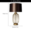 Axyaa Blue Glass Floor Lamp | American Style LED Light for Living Room