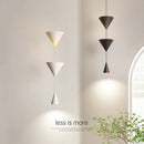 Axya Nordic Black White Cone Pendant Light for Bedroom Dining Room Décor