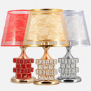 Golden Crystal Table Lamp - European Luxury Style - Axyaa Brand