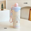 Axyaa Cartoon Stainless Steel Thermos Cup, Large Capacity Coffee Cup for Gifting