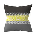 Axyaa Yellow Floral Geometric Cushion Cover 45x45cm