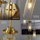 Axyaa Elegant Cracked Glass Chandelier - Modern All Copper Lighting for Living Room