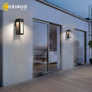Axyaa Outdoor 12W LED Wall Sconce Light Waterproof Aluminum Garden Porch Lamp
