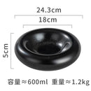 Axyaa Ceramic Concave Soup, Dessert, Sushi Plate - Retro Creative Design