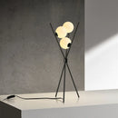 Axyaa Nordic Moon LED Floor Lamp Iron Tripod for Modern Living Room Bedroom