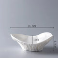 Axyaa Shell Ceramic Bowl Set for Soup, Salad, Dessert, Ice Cream, Snacks & Fruits