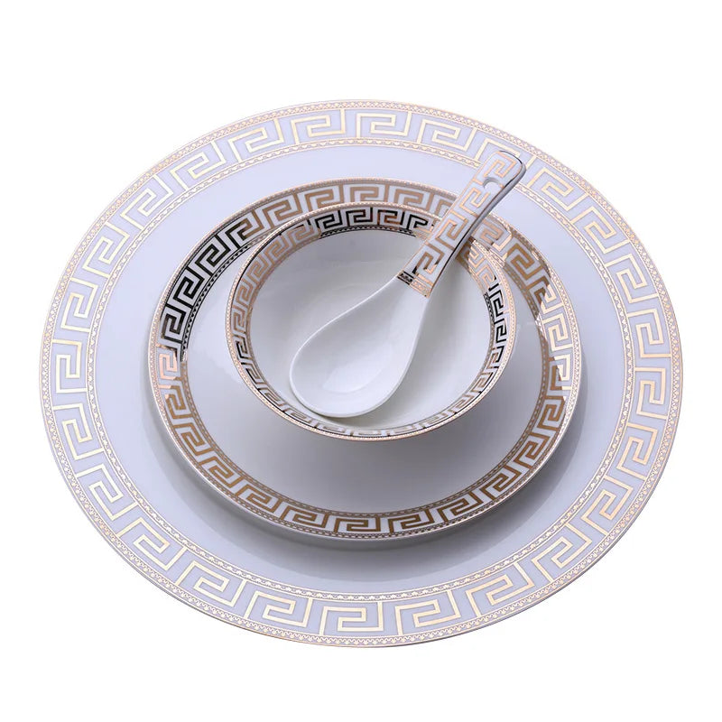 Axya Elegant Bone Dinner Set for Luxury Dining